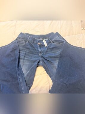 HALARA Dark Blue Flare Stretch Jeans size Large
